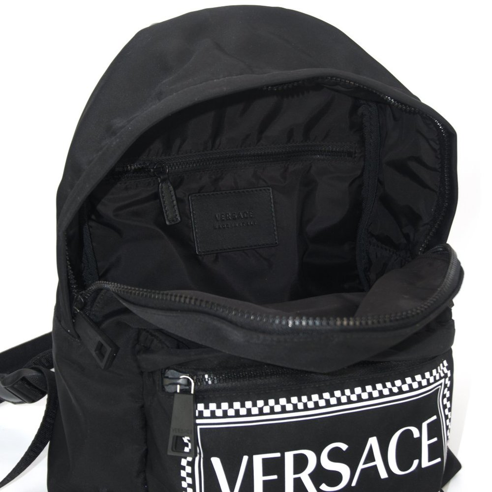 Versace Logo Nylon Backpack - Picture 12 of 16